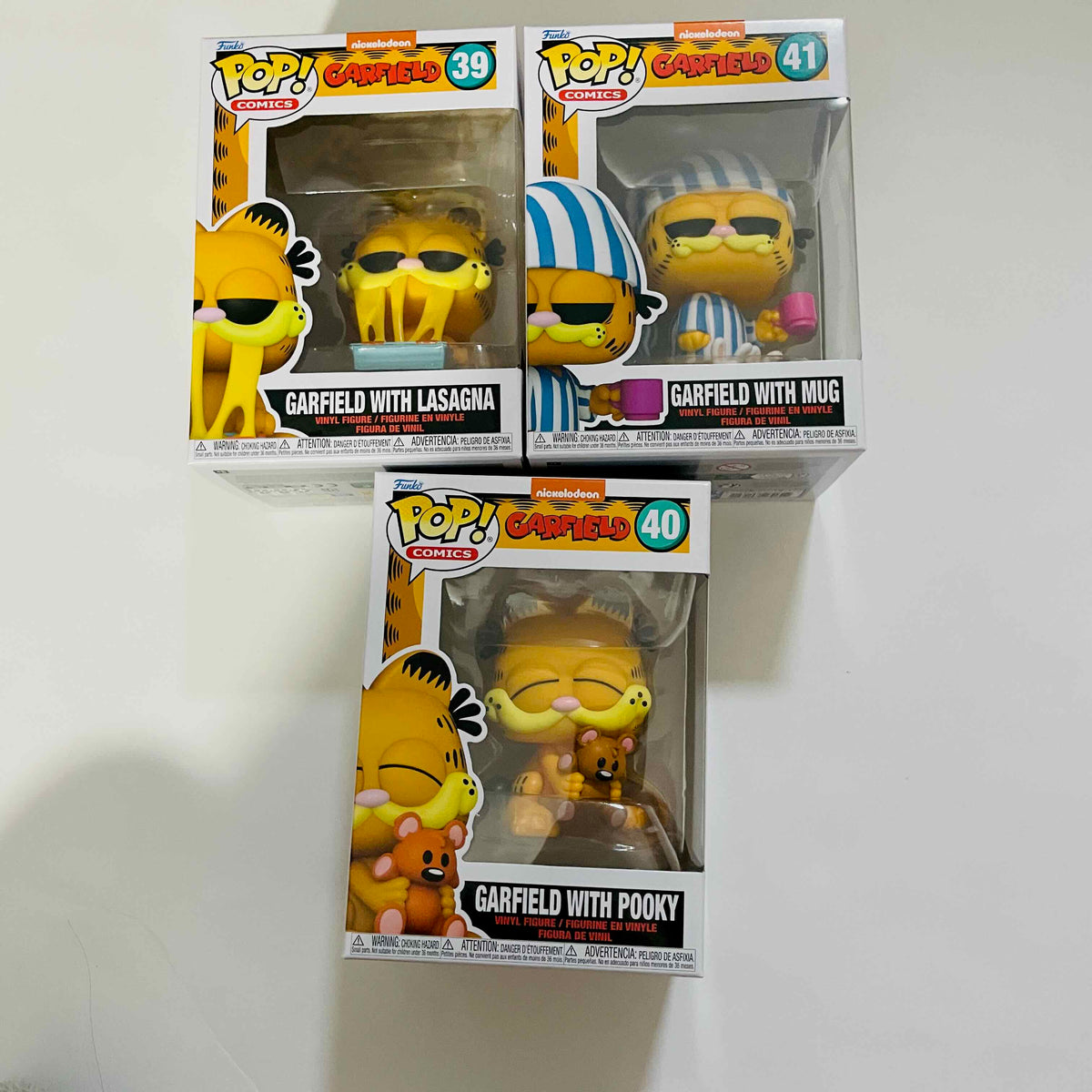 ガーフィールド　フィギュア　3体セット　FUNKO　POP Funko Pop! Comics Garfield Set of 3 - #39 #40 #41 – Yummy