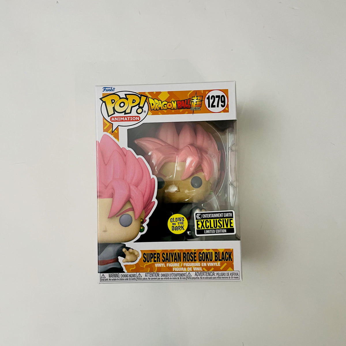 Dragon Ball Super Saiyan Rose Goku Black Glow-in-the-Dark Funko Pop! Vinyl  Figure #1279 - Entertainment Earth Exclusive