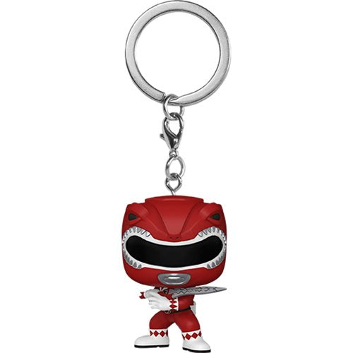 Funko Mighty Morphin Power Rangers 30th Anniversary Red Ranger Pop! Key Chain