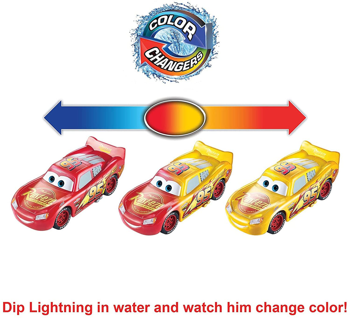 Disney Pixar Cars Color changers 1:55 Scale - Lightning McQueen