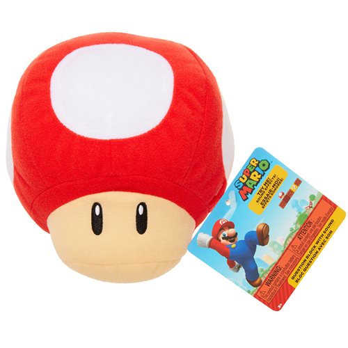 World of Nintendo Plush with Sound - Red Power Up Mushroom