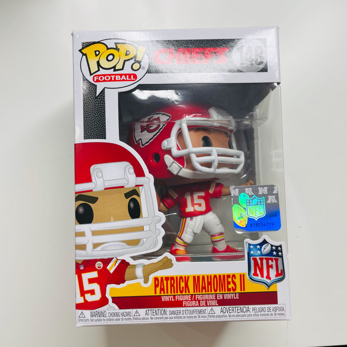 Justin Herbert Signed Chargers #162 Funko Pop! Vinyl Figure