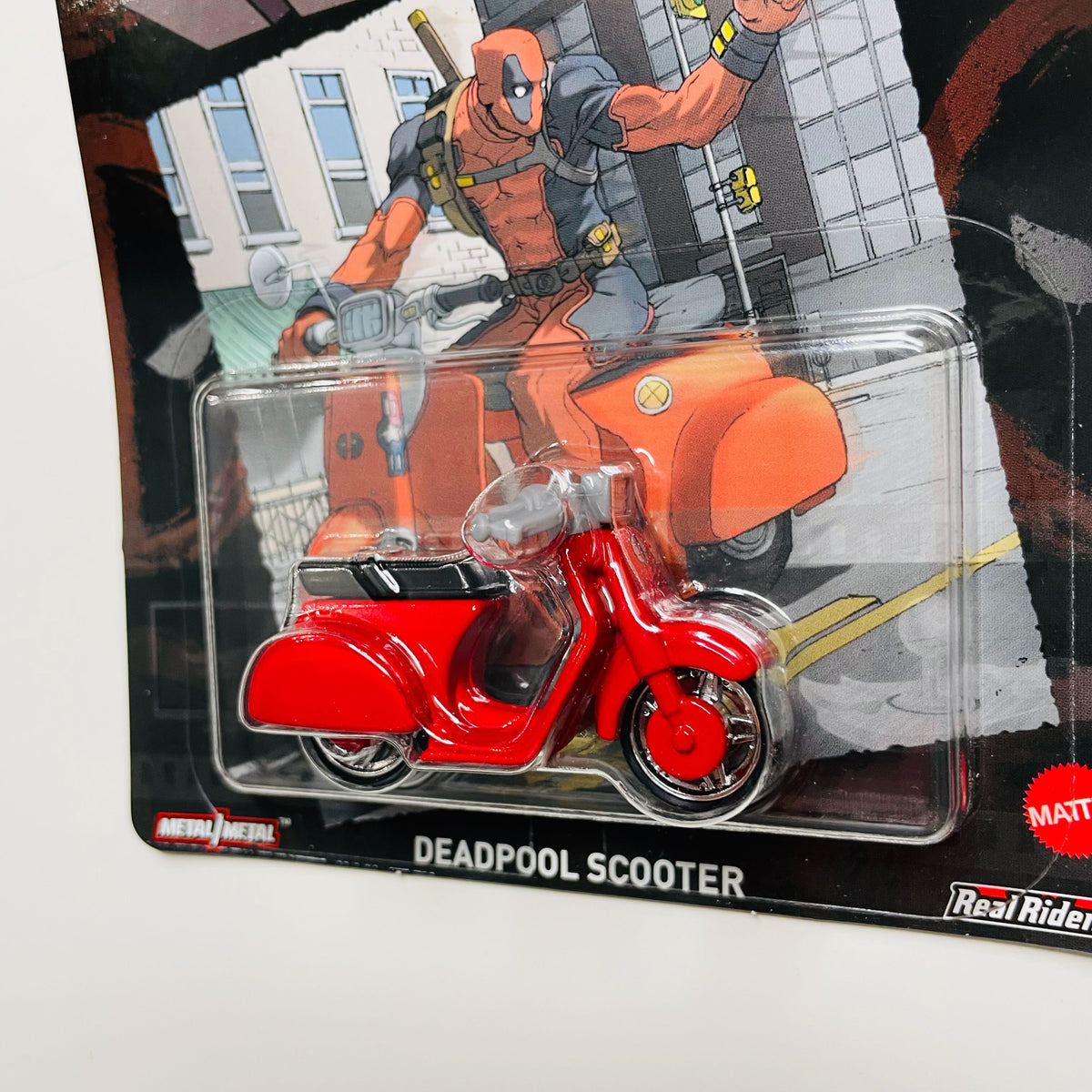 Hot Wheel cast Car - Deadpool Scooter – Yummy Boutique