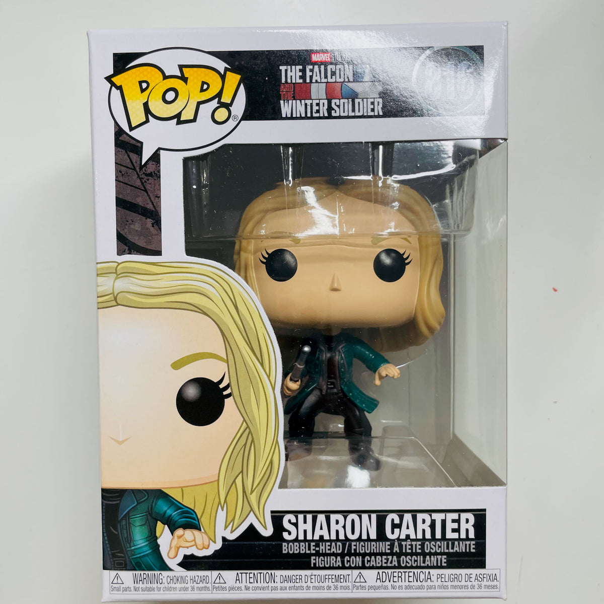 Funko Pop Marvel: Sharon Carter - Sammlerfigur Aus 'The Falcon & Winter Soldier', Ca. 9,5 Cm, Aus Vinyl