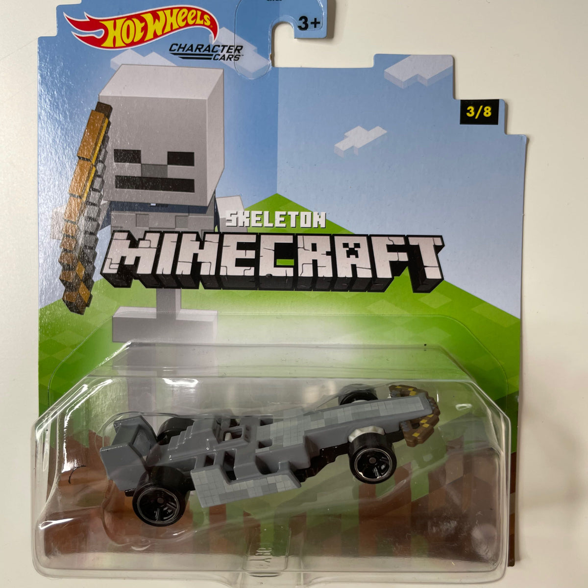 Minecraft Hot Wheels 1:64 Character Cars Skeleton