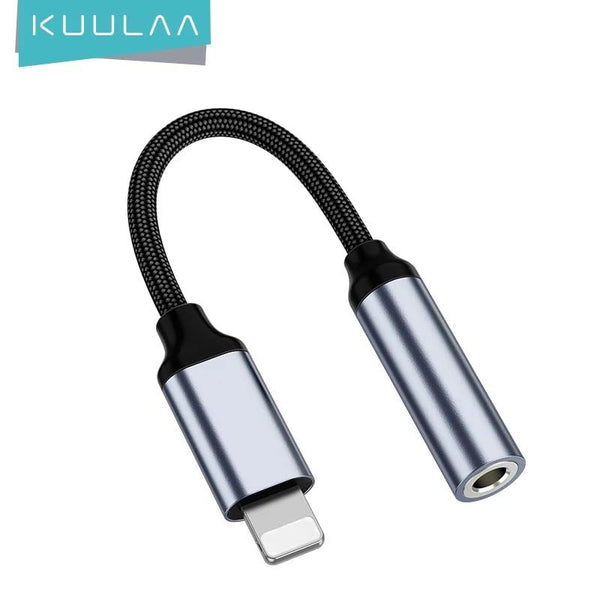 KUULAA Lightning To 3.5mm Jack Audio Cable Adapter for IPhone 11 Pro Max XS XR X Earphone Aux Headphone Converter Accessories