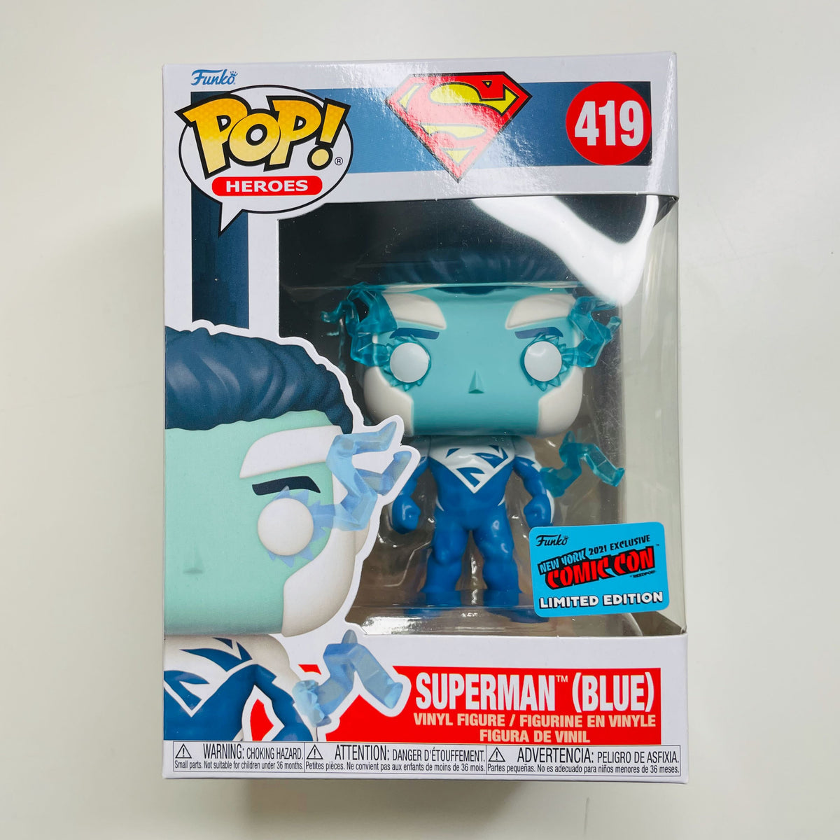 Funko Pop! Superman [419] - Superman (Blue) (2021 Fall Convention