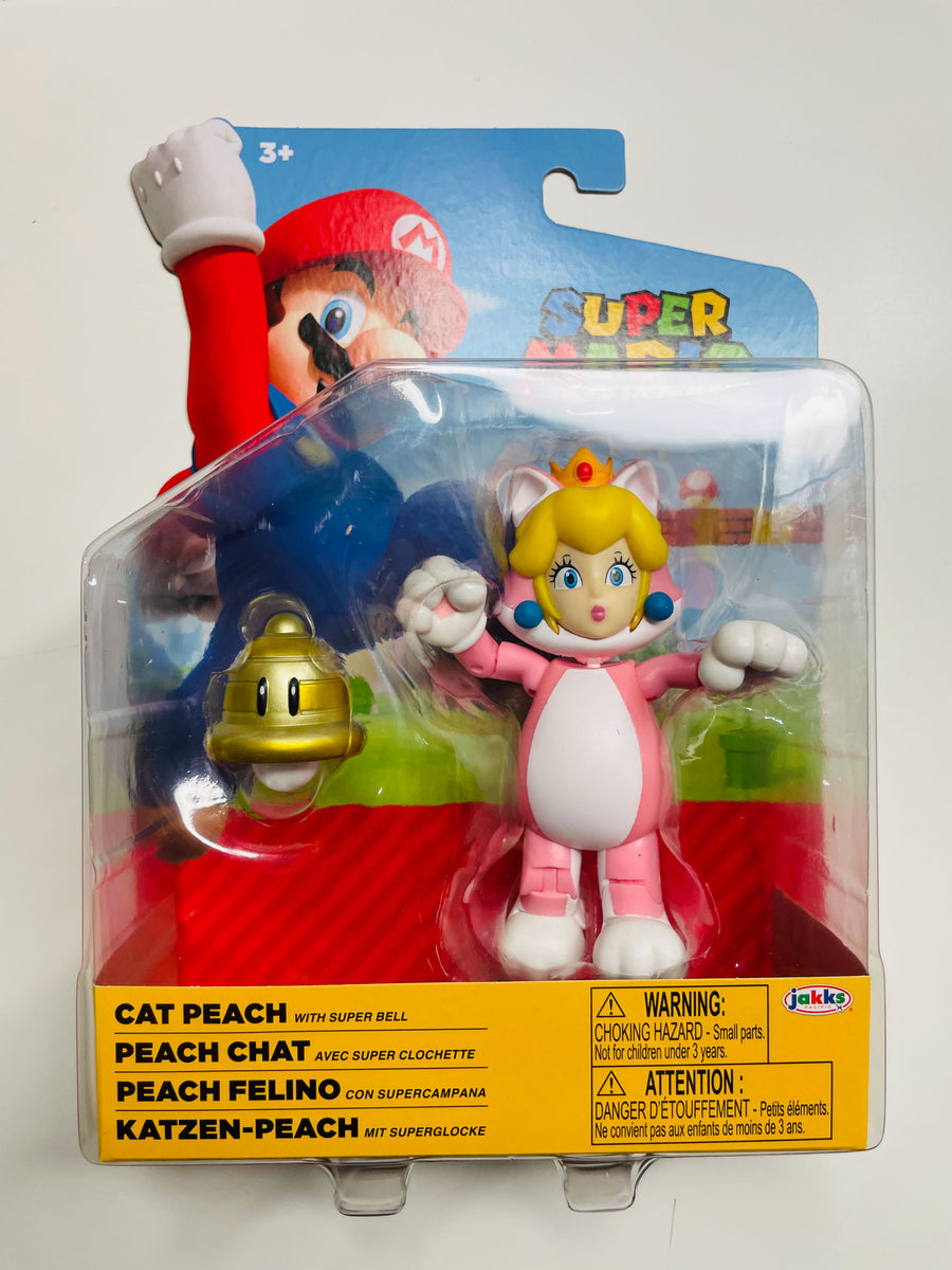 World of Nintendo Cat Mario with Bell Action Figure, 4