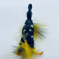 3D paddle leg duck lure with back and belly treble hook / Greeb / 4” 1.1oz