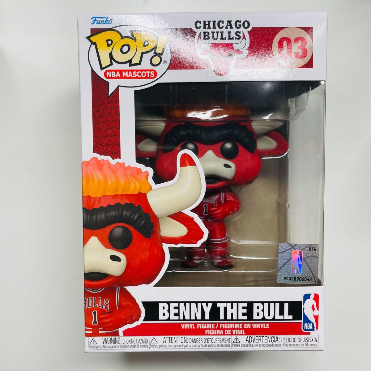 Funko Pop! NBA Mascots Chicago Bulls Benny The Bull Figure #03 - FW21 - US