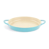 Retro 10" Round Grill Pan in Mint Blue