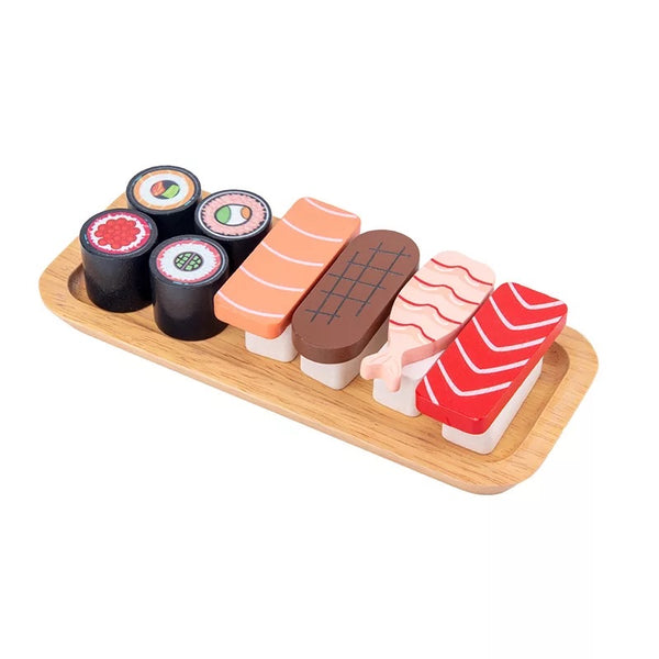 Wooden sushi platter