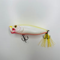 Popper lure with custom tinsel tail - 5” / 0.5 oz