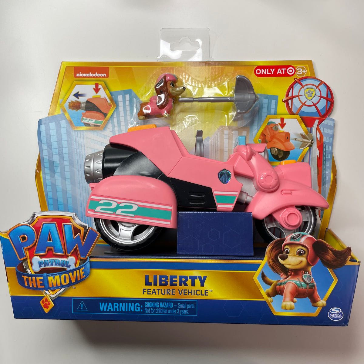 Paw Patrol The Movie LIBERTY Feature Vehicle Motorbike and Sky Deluxe  Vehicle