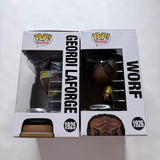 Funko POP! Television Star Trek Next Generation Set of 2 & Protector