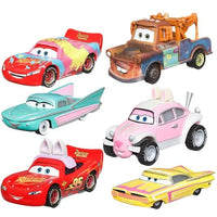 Disney Pixar Cars Easter Themed Character Cars 1:55 Set of 6