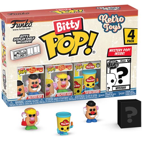 Retro Toys Mr. Potato Head Funko Bitty Pop! Mini-Figure 4-Pack