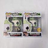 Funko POP Movies Beetlejuice #1689 Chase + Common set & Protector