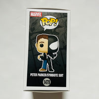 Funko Pop! Marvel #1478 Peter Parker Symbiote Suit & Protector