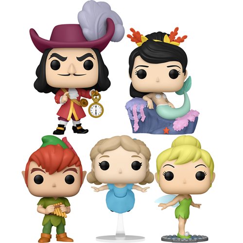 Funko Pop!: Disney Peter Pan 70th - Set of 5 Hook, Peter Pan, Mermaid, –  Yummy Boutique