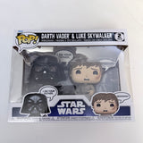 Funko POP! Star Wars 2pk Darth Vader & Luke Skywalker Saying (Mint)