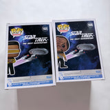 Funko POP! Television Star Trek Next Generation Set of 2 & Protector