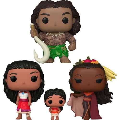 Funko POP! Disney Moana 2 Set of 3 - Maui, Moana & Simea, Matangi