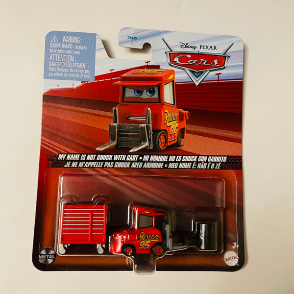 Disney Pixar Cars Character Cars My Name Is Not Chuck With Cart