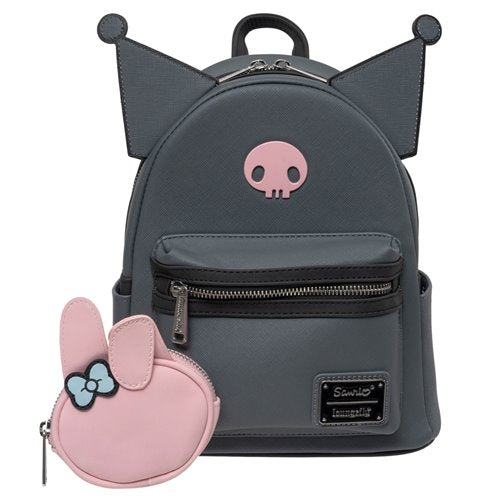 Kuromi and Melody Best Friends Forever Mini-Backpack with Coin Purse