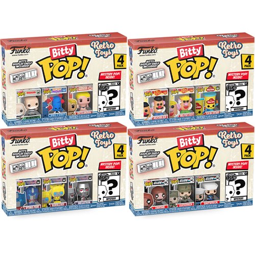 Bitty Pop! Retro toy 4 sets of 4 pack (16 bitty pop)