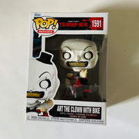 Funko Pop! Damien Leone's Terrifier #1591 Art the Clown with Bike & Protector