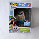 Funko POP! Disney Bluey #2374 Sleepy Bingo with Floppy Bunny & Protector