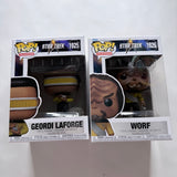 Funko POP! Television Star Trek Next Generation Set of 2 & Protector