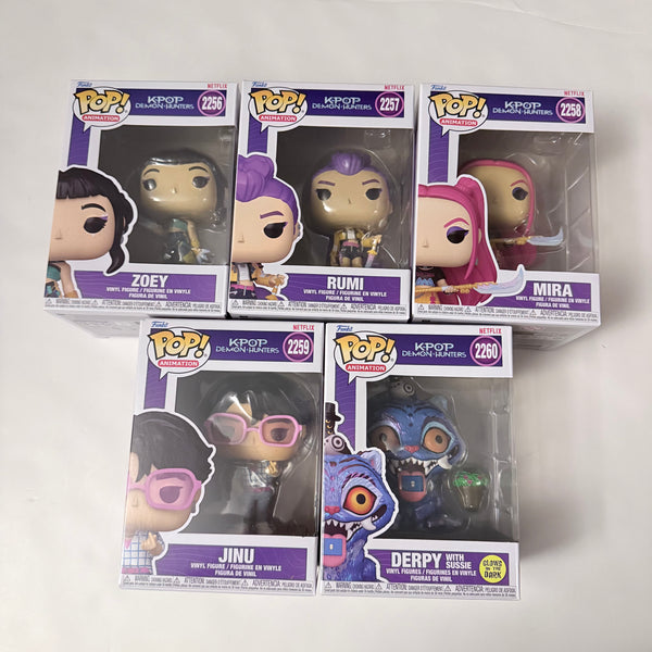 Funko Pop! Animation K POP Demon Hunters Set of 5 (In Hand!!)