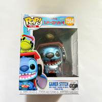 Funko Pop! Disney Stitch #1564- Gamer Stitch (Metallic) & Protector