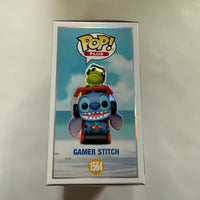 Funko Pop! Disney Stitch #1564- Gamer Stitch (Metallic) & Protector
