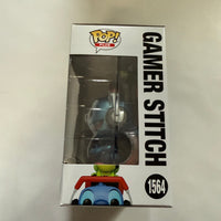 Funko Pop! Disney Stitch #1564- Gamer Stitch (Metallic) & Protector