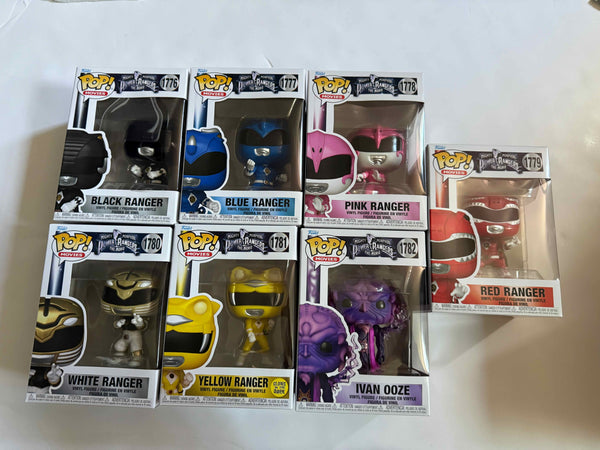 Funko Pop! Mighty Morphin Power Ranger Set of 7 1776 - 1782
