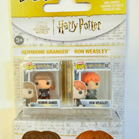 Harry Potter Ron Weasley and Hermione Granger Funko Bitty Pop! Mini-Figure 2-Pack