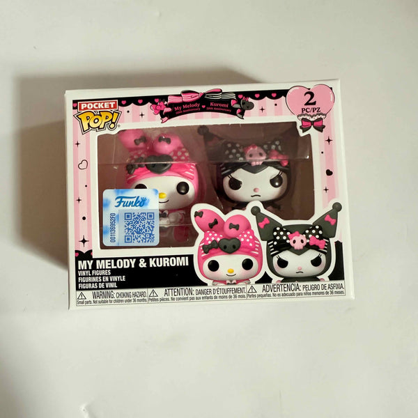Sanrio My Melody 50th Kuromi 20th Anniversary Funko Pop! Key Chain 2-Pack