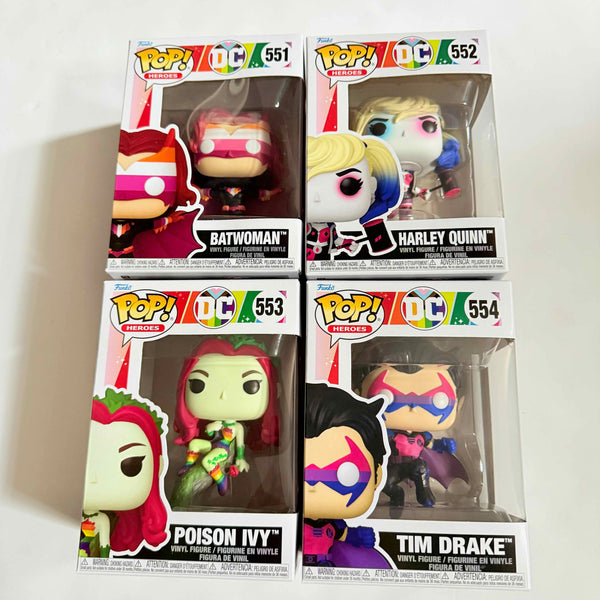 Funko Pops Heroes: DC Pride 2025 Set of 4