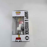 Funko Pop! Animation Peanuts #2096 Snoopy & WoodStock (flocked) & Protector