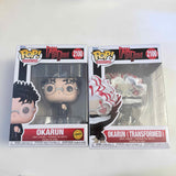 Funko POP DanDaDan #2100 Okarun Chase + Common set & Protector