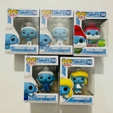 Funko POP! Television: the Smurfs Complete Set of 4 + Papa Smurf