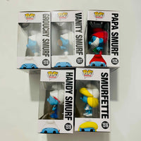 Funko POP! Television: the Smurfs Complete Set of 4 + Papa Smurf