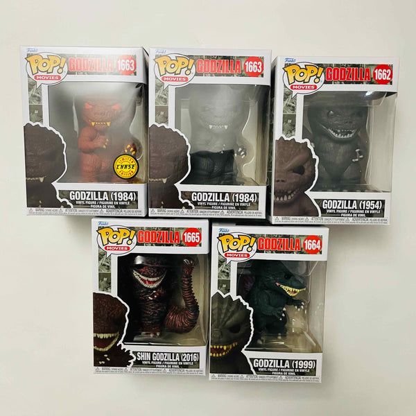 Funko POP! Movies : Godzilla 70th Set of 4 + 1984 chase