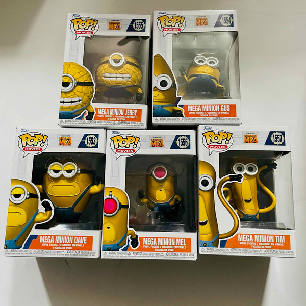 Funko POP! Movies Despicable Me 4 Minion set of 5 (Double boxed)