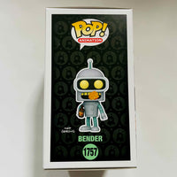 Funko POP! Futurama #1757 - Bender (Specialty Series) Glow Chase w/ Protector