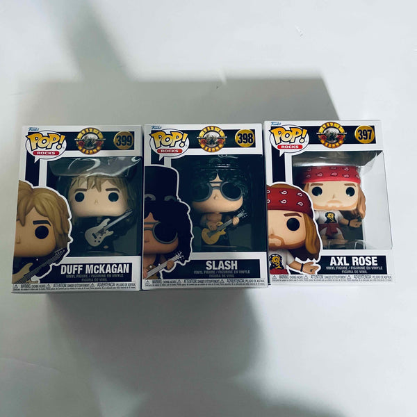 Funko POP! Rocks Guns N Roses Set of 3 #397 #398 #399