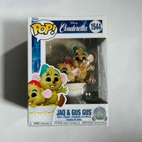 Funko POP! Disney Cinderella 75th #1544 Jaq & Gus Gus w/ protector